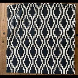 H&M home black and cream tribal print pillow cover